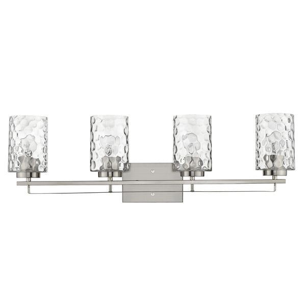 Homeroots Livvy 4-light Satin Nickel Vanity   398667