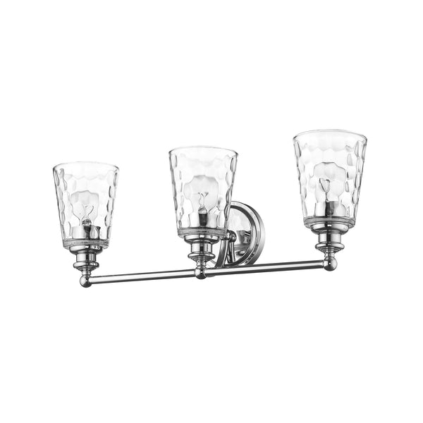Homeroots Mae 3-light Chrome Vanity   398675