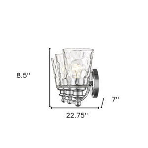 Homeroots Mae 3-light Chrome Vanity   398675