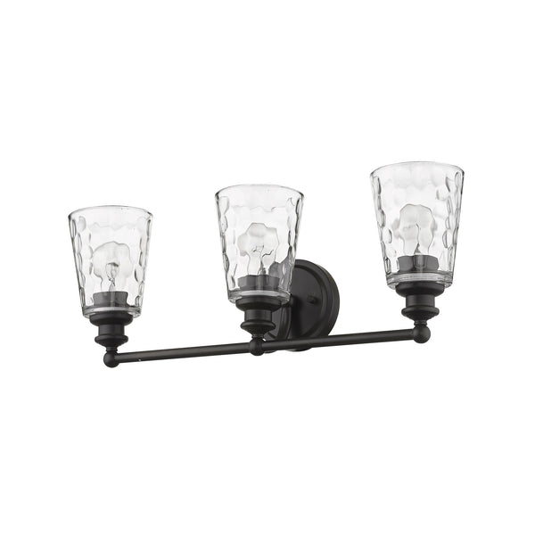 Homeroots Mae 3-light Oil-rubbed Bronze Vanity   398676