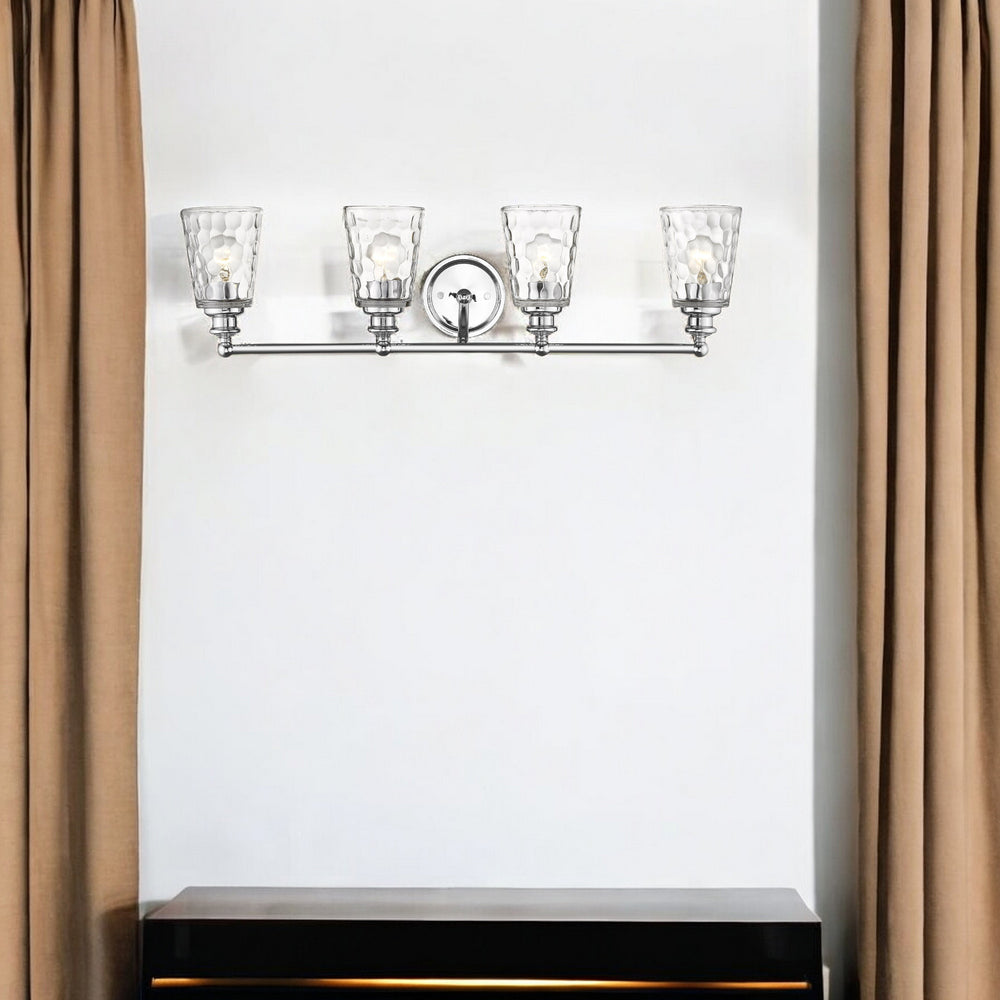 Homeroots Mae 4-light Chrome Vanity   398678