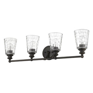 Homeroots Mae 4-light Oil-rubbed Bronze Vanity   398679
