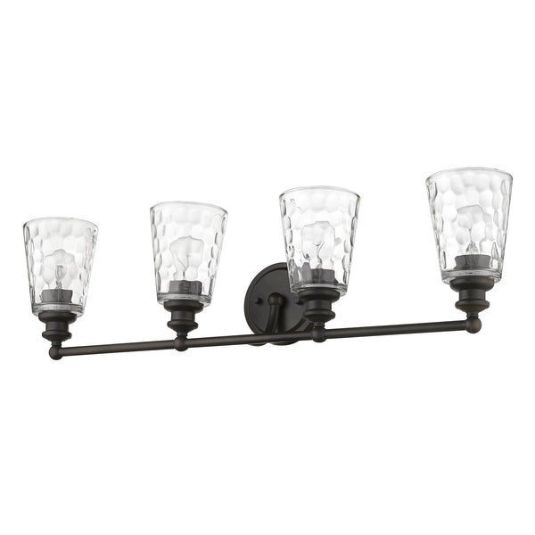 Homeroots Mae 4-light Oil-rubbed Bronze Vanity   398679