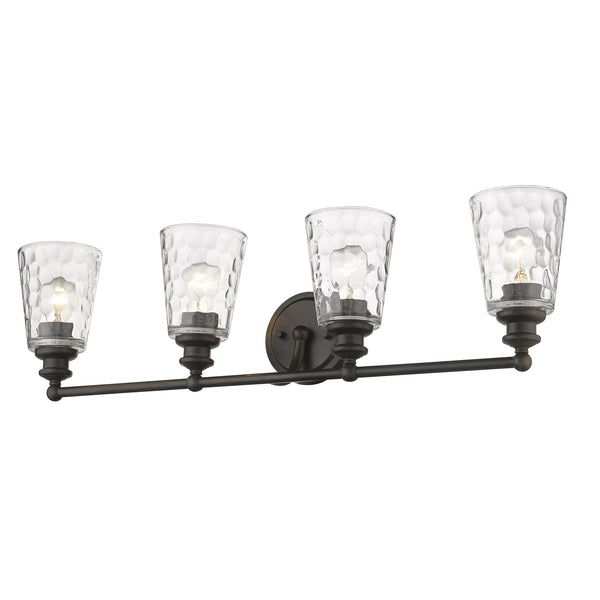 Homeroots Mae 4-light Oil-rubbed Bronze Vanity   398679
