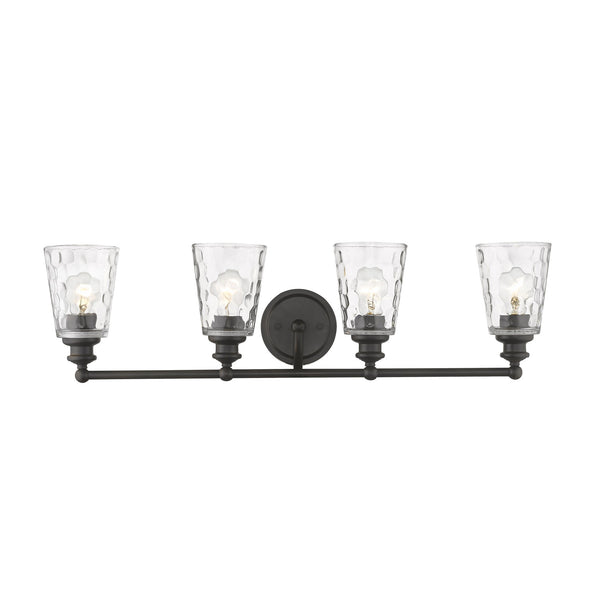 Homeroots Mae 4-light Oil-rubbed Bronze Vanity   398679