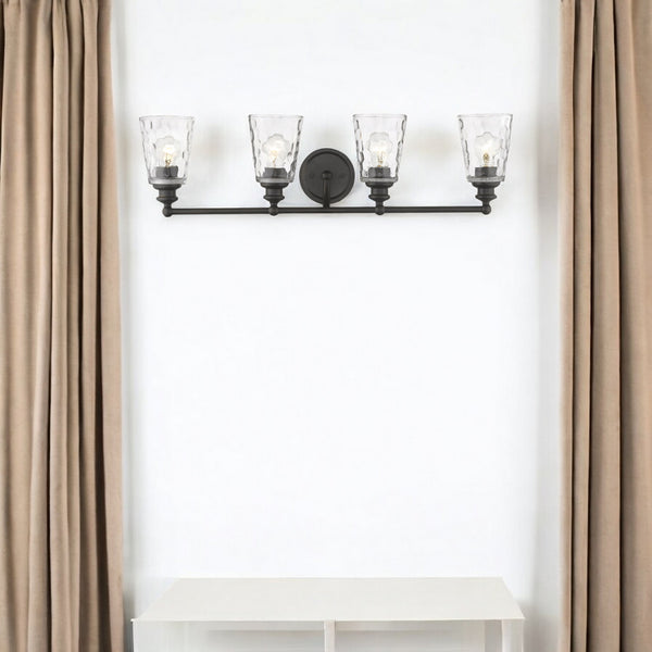 Homeroots Mae 4-light Oil-rubbed Bronze Vanity   398679