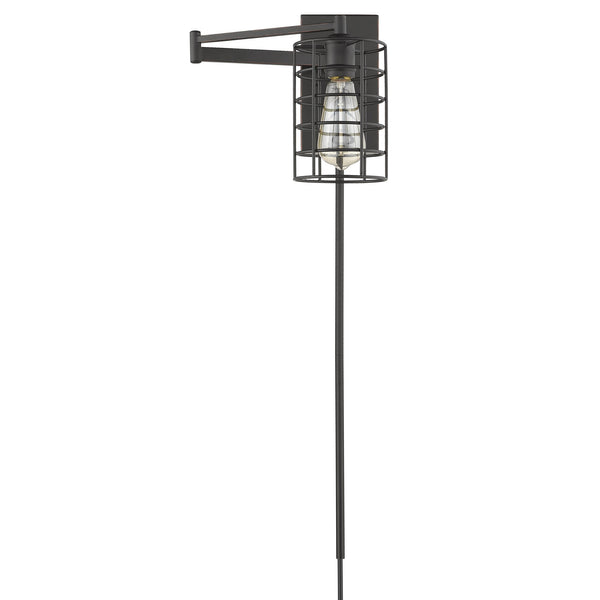 Homeroots Industrial Bronze Metal Wall Sconce   398682