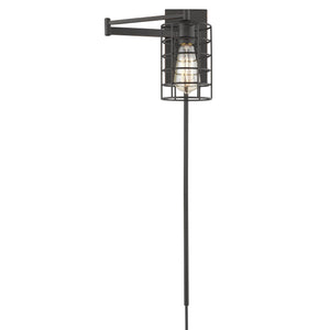 Homeroots Industrial Bronze Metal Wall Sconce   398682