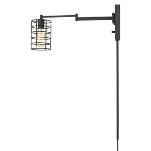 Homeroots Industrial Bronze Metal Wall Sconce   398682