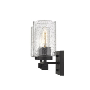 Homeroots Bronze Metal And Textured Glass Two Light Wall Sconce   398689