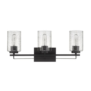 Homeroots Bronze Metal And Textured Glass Three Light Wall Sconce   398692