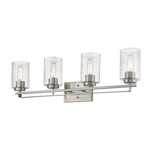 Homeroots Orella 4-light Satin Nickel Vanity   398696