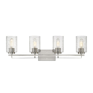 Homeroots Orella 4-light Satin Nickel Vanity   398696