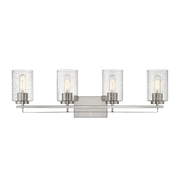 Homeroots Orella 4-light Satin Nickel Vanity   398696