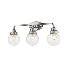 Homeroots Portsmith 3-light Polished Nickel Vanity   398703