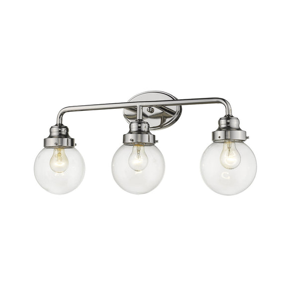 Homeroots Portsmith 3-light Polished Nickel Vanity   398703