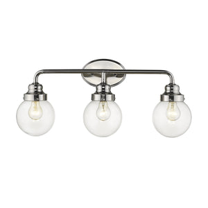 Homeroots Portsmith 3-light Polished Nickel Vanity   398703