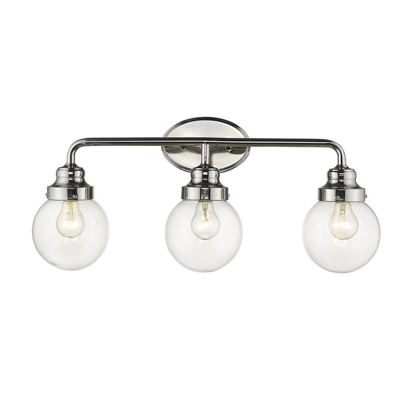 Homeroots Portsmith 3-light Polished Nickel Vanity   398703