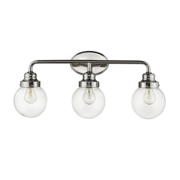 Homeroots Portsmith 3-light Polished Nickel Vanity   398703