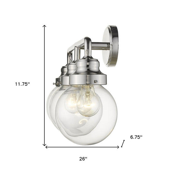 Homeroots Portsmith 3-light Polished Nickel Vanity   398703