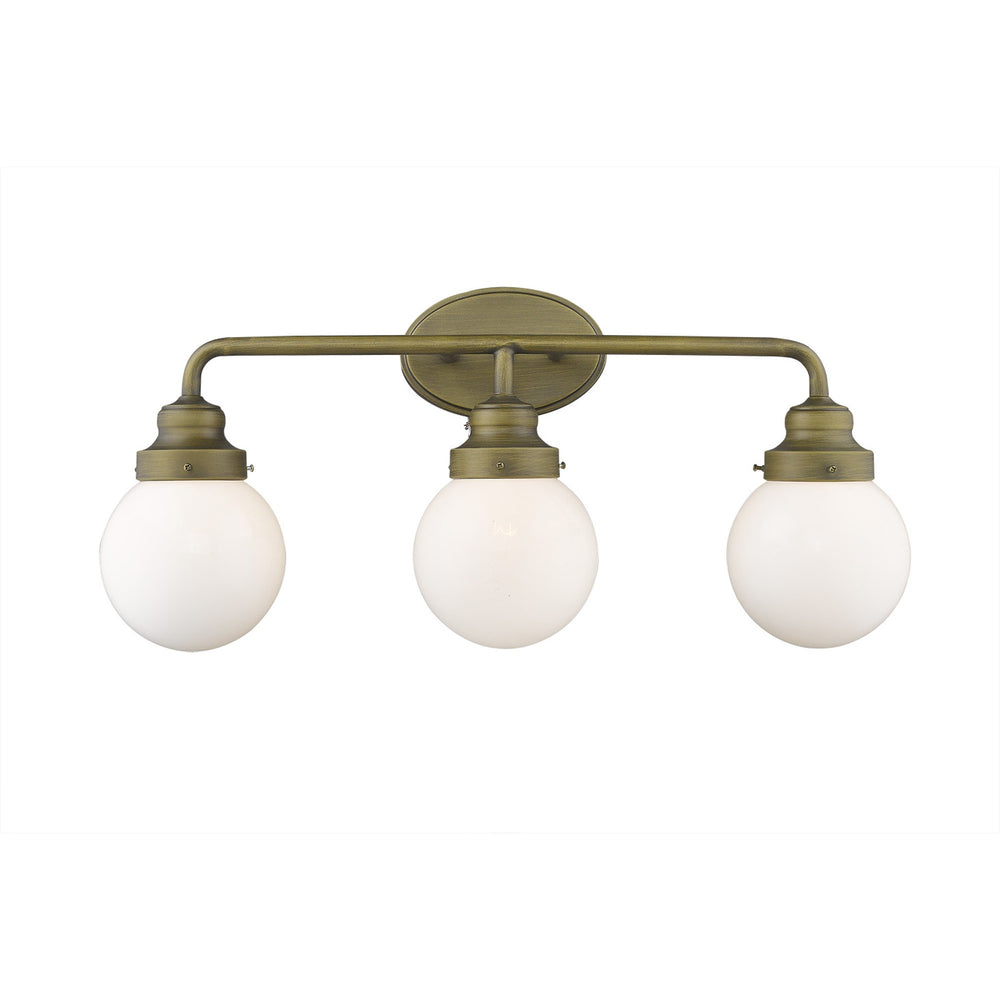Homeroots Portsmith 3-light Raw Brass Vanity   398704