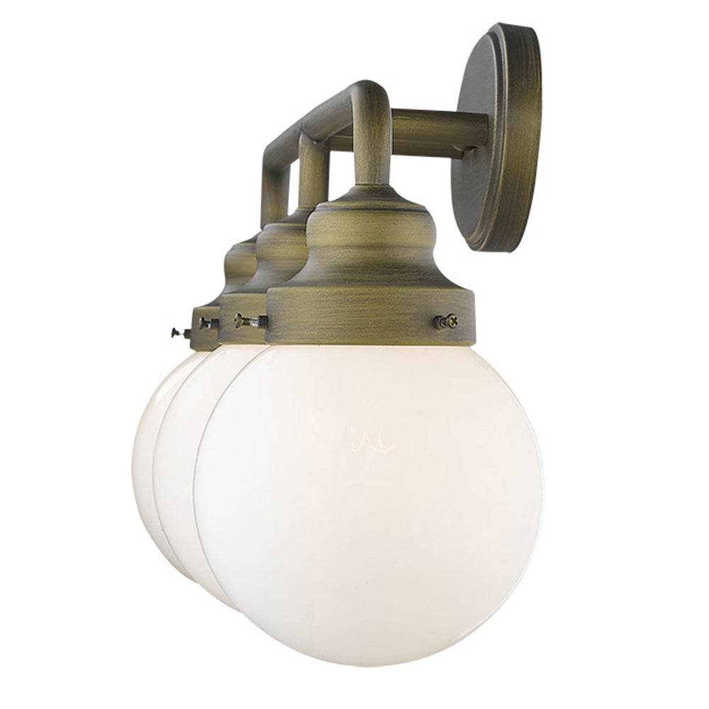 Homeroots Portsmith 3-light Raw Brass Vanity   398704