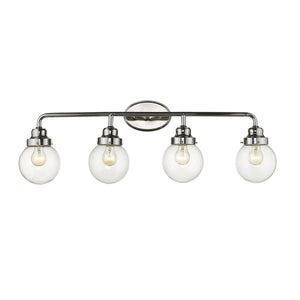 Homeroots Portsmith 4-light Polished Nickel Vanity   398705