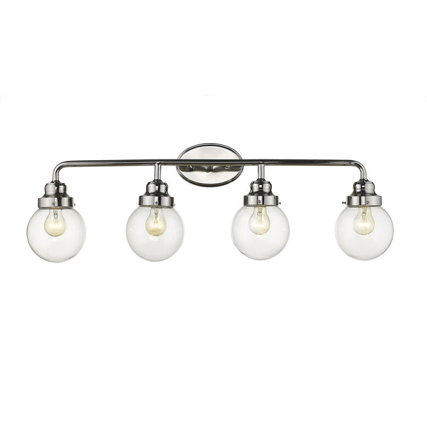 Homeroots Portsmith 4-light Polished Nickel Vanity   398705