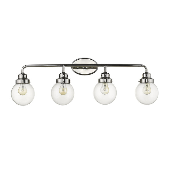 Homeroots Portsmith 4-light Polished Nickel Vanity   398705