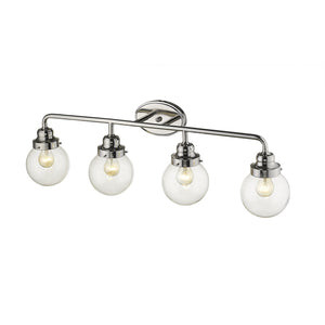 Homeroots Portsmith 4-light Polished Nickel Vanity   398705