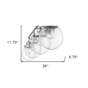 Homeroots Portsmith 4-light Polished Nickel Vanity   398705