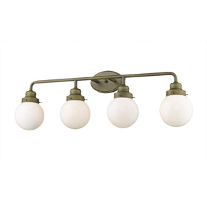 Homeroots Portsmith 4-light Raw Brass Vanity   398706