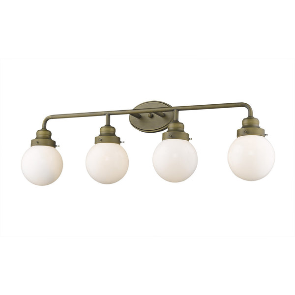 Homeroots Portsmith 4-light Raw Brass Vanity   398706