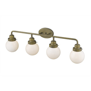 Homeroots Portsmith 4-light Raw Brass Vanity   398706