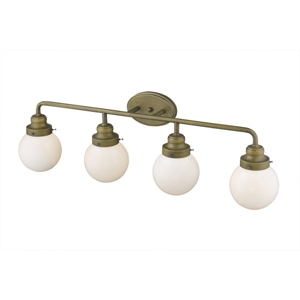 Homeroots Portsmith 4-light Raw Brass Vanity   398706