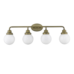 Homeroots Portsmith 4-light Raw Brass Vanity   398706