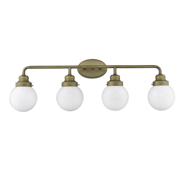 Homeroots Portsmith 4-light Raw Brass Vanity   398706