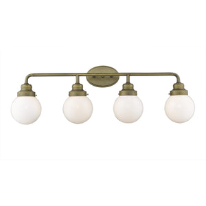 Homeroots Portsmith 4-light Raw Brass Vanity   398706