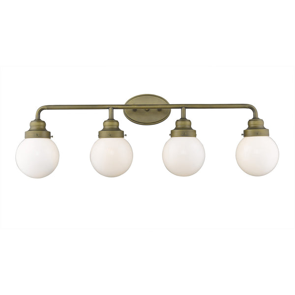Homeroots Portsmith 4-light Raw Brass Vanity   398706