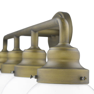 Homeroots Portsmith 4-light Raw Brass Vanity   398706