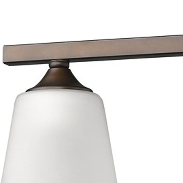 Homeroots Three Light Bronze Metal Vanity Wall Light   398710