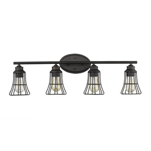 Homeroots Piers 4-light Oil-rubbed Bronze Vanity   398719