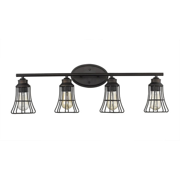 Homeroots Piers 4-light Oil-rubbed Bronze Vanity   398719