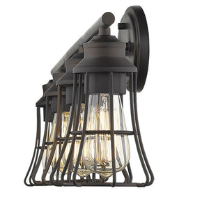 Homeroots Piers 4-light Oil-rubbed Bronze Vanity   398719