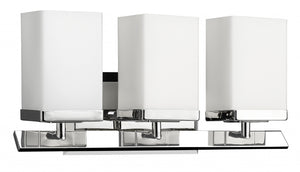 Homeroots Three Light Silver Frosted Glass Wall Sconce   398727