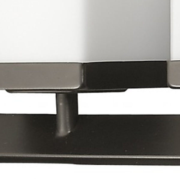 Homeroots Burgundy 5-light Oil-rubbed Bronze Vanity Light With Etched Glass Shades   398728