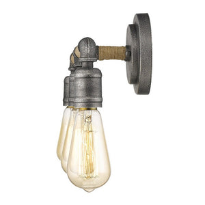 HomeRoots 2 Inch Matte Black Iron Vanity Sconce Flush Wall Light for Bathroom Decor 398730