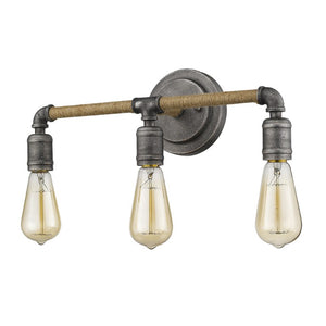 2 Inch Matte Black Iron Vanity Sconce Flush Wall Light for Bathroom Decor