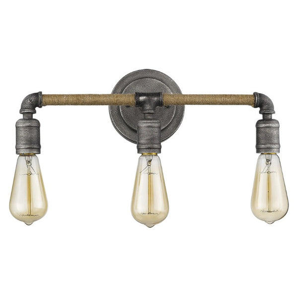 2 Inch Matte Black Iron Vanity Sconce Flush Wall Light for Bathroom Decor