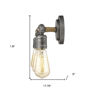 Homeroots Grayson 3-light Antique Gray Vanity   398730